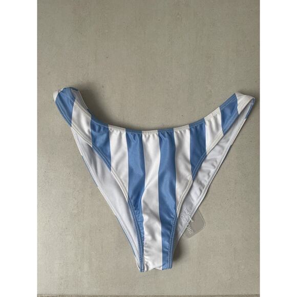 Kenny Flowers Swim Sporty Bikini Bottom Carolina Striped Swimwear - Picture 1 of 9